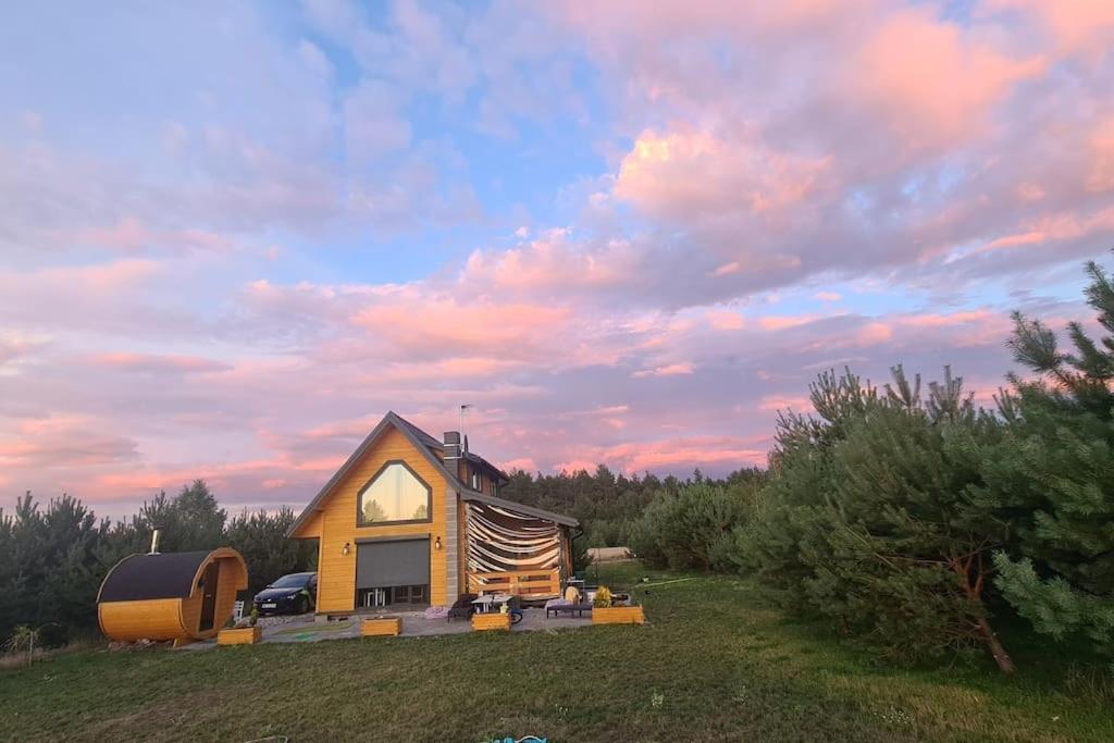 Dom Male Mazury Villa Drozdowo Exteriör bild